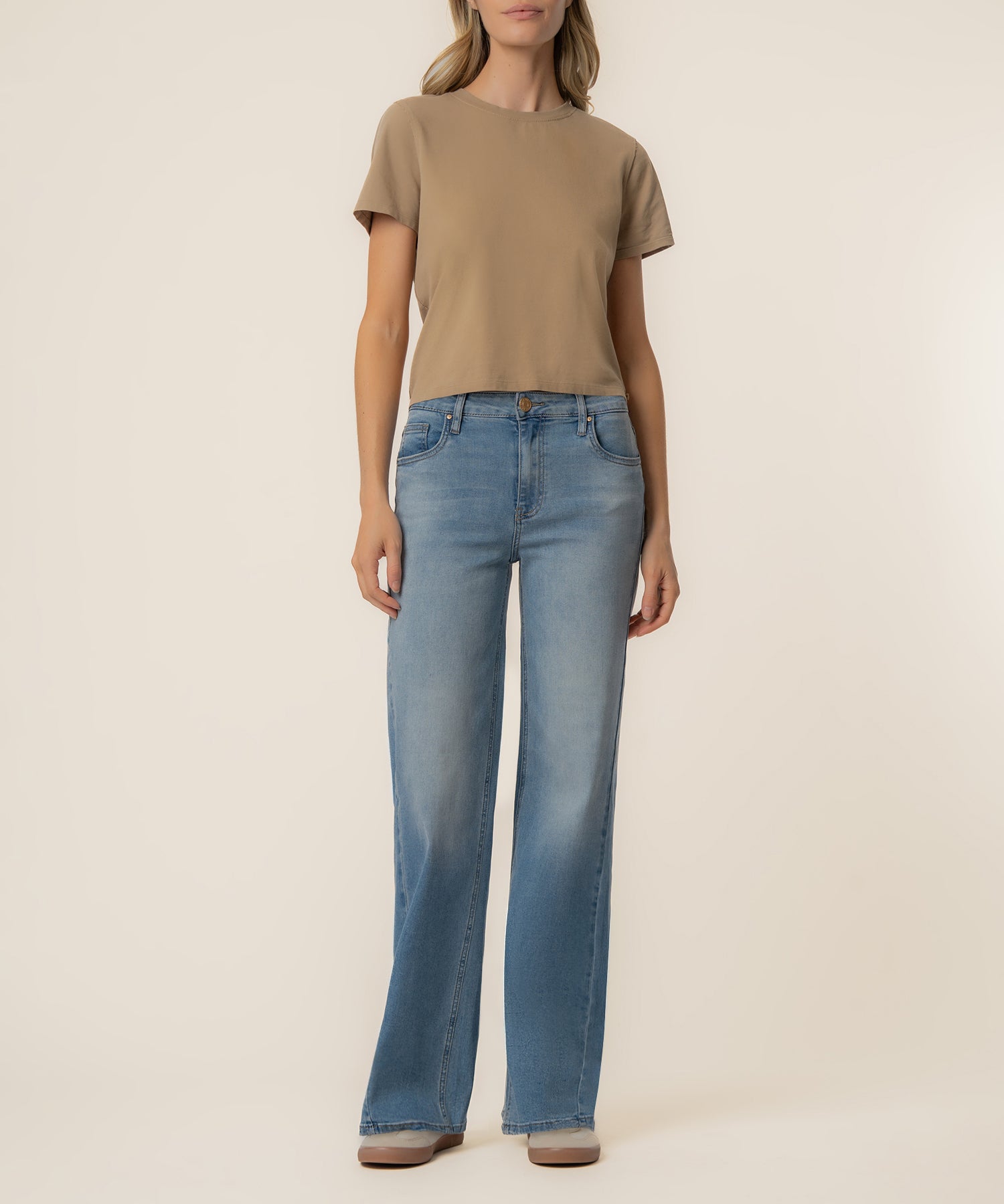 Jean High Rise Wide Leg, Petite in Loveliness Wash