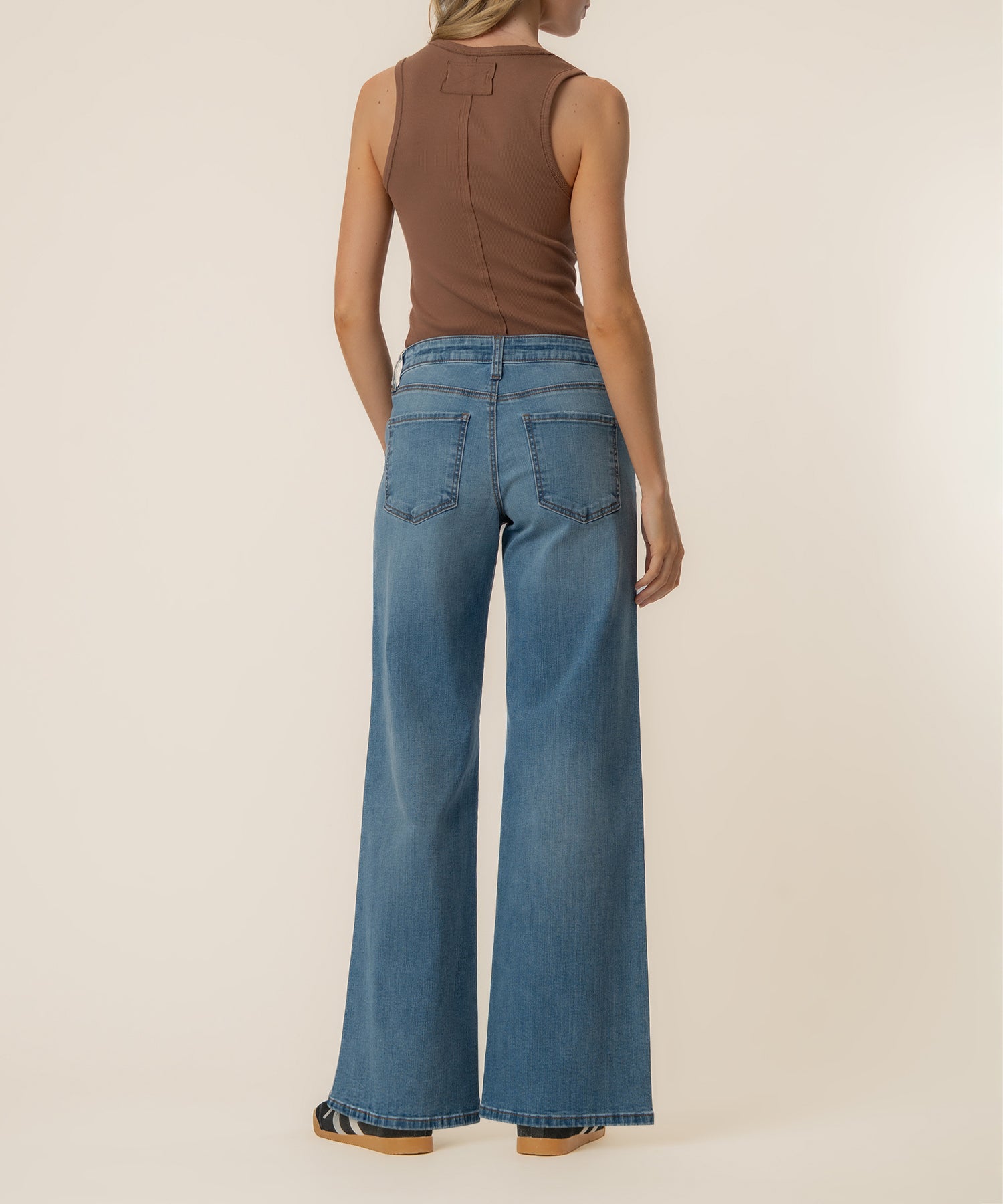 Maya High Rise Wide Leg in Protect Wash