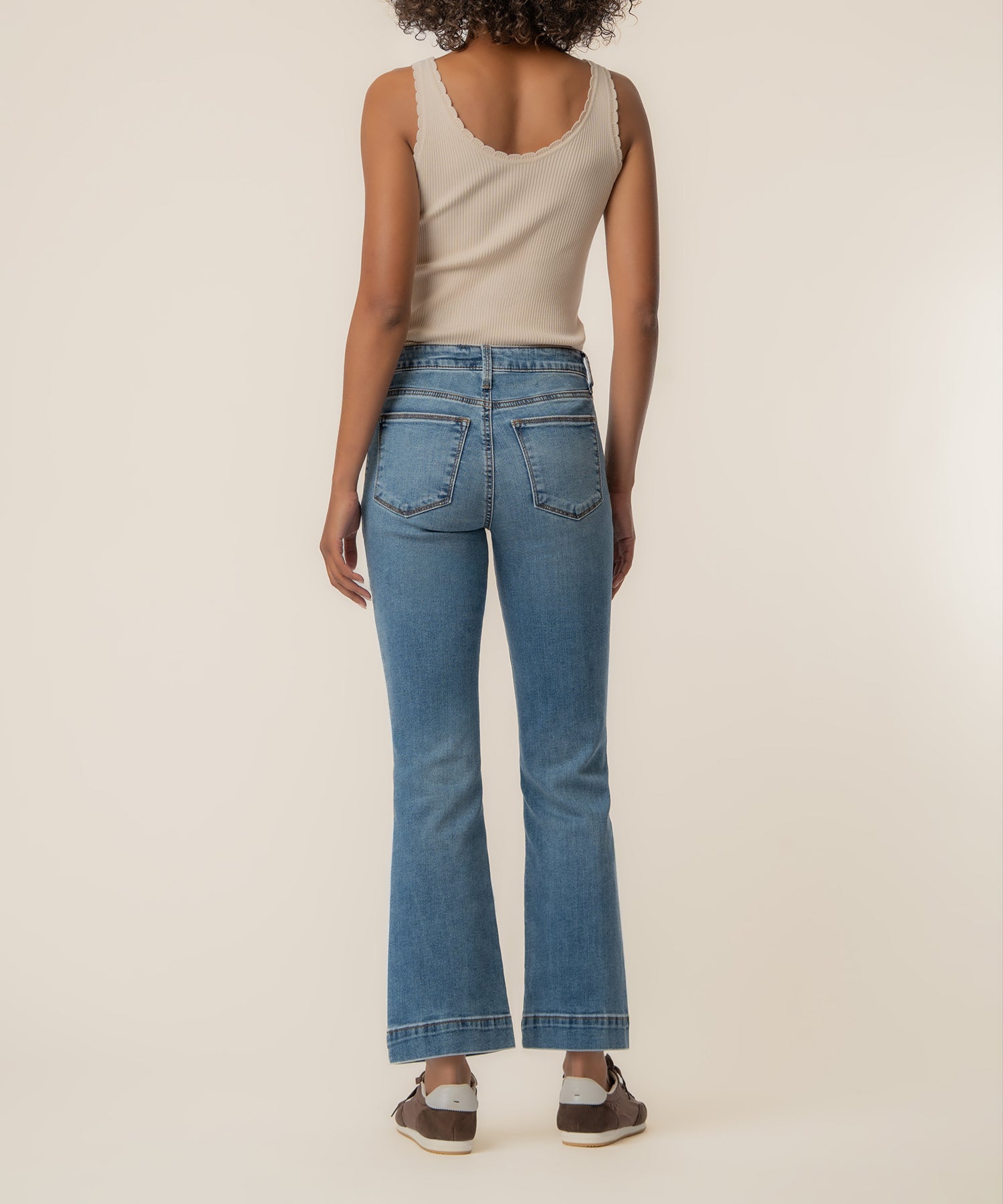 Kelsey High Rise Flare in Spirited Wash