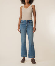 Kelsey High Rise Flare in Spirited Wash
