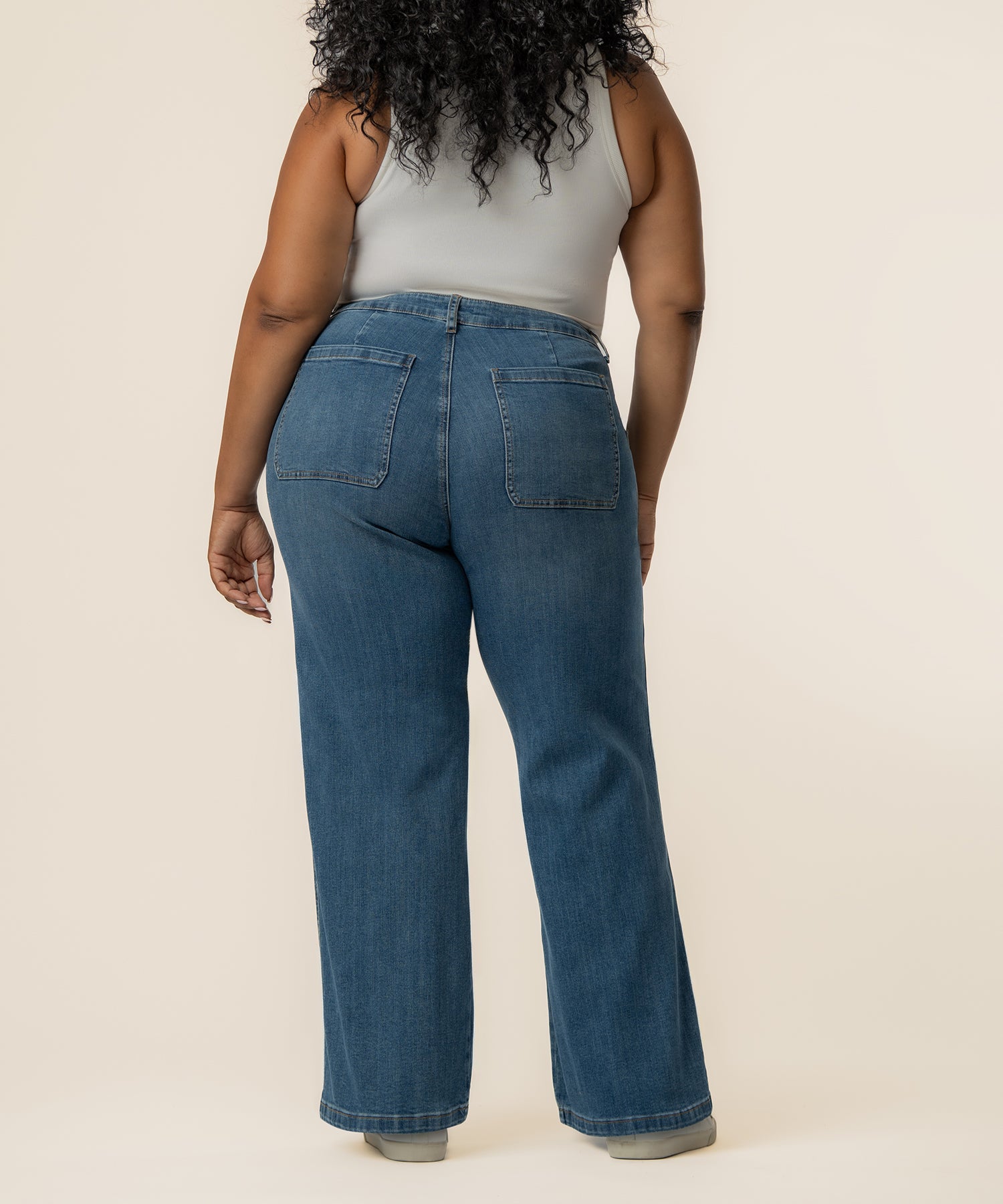 Jean High Rise Wide Leg, Plus in Incandescent Wash