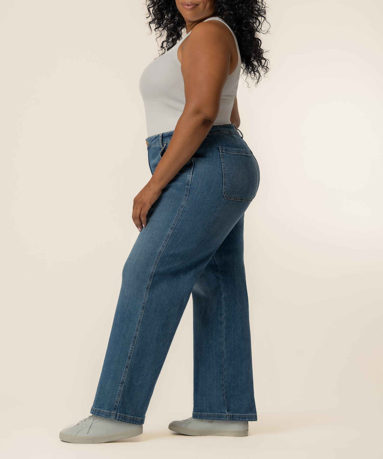 Jean High Rise Wide Leg, Plus in Incandescent Wash