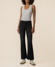 Kelsey High Rise Ankle Flare in Portrait Wash