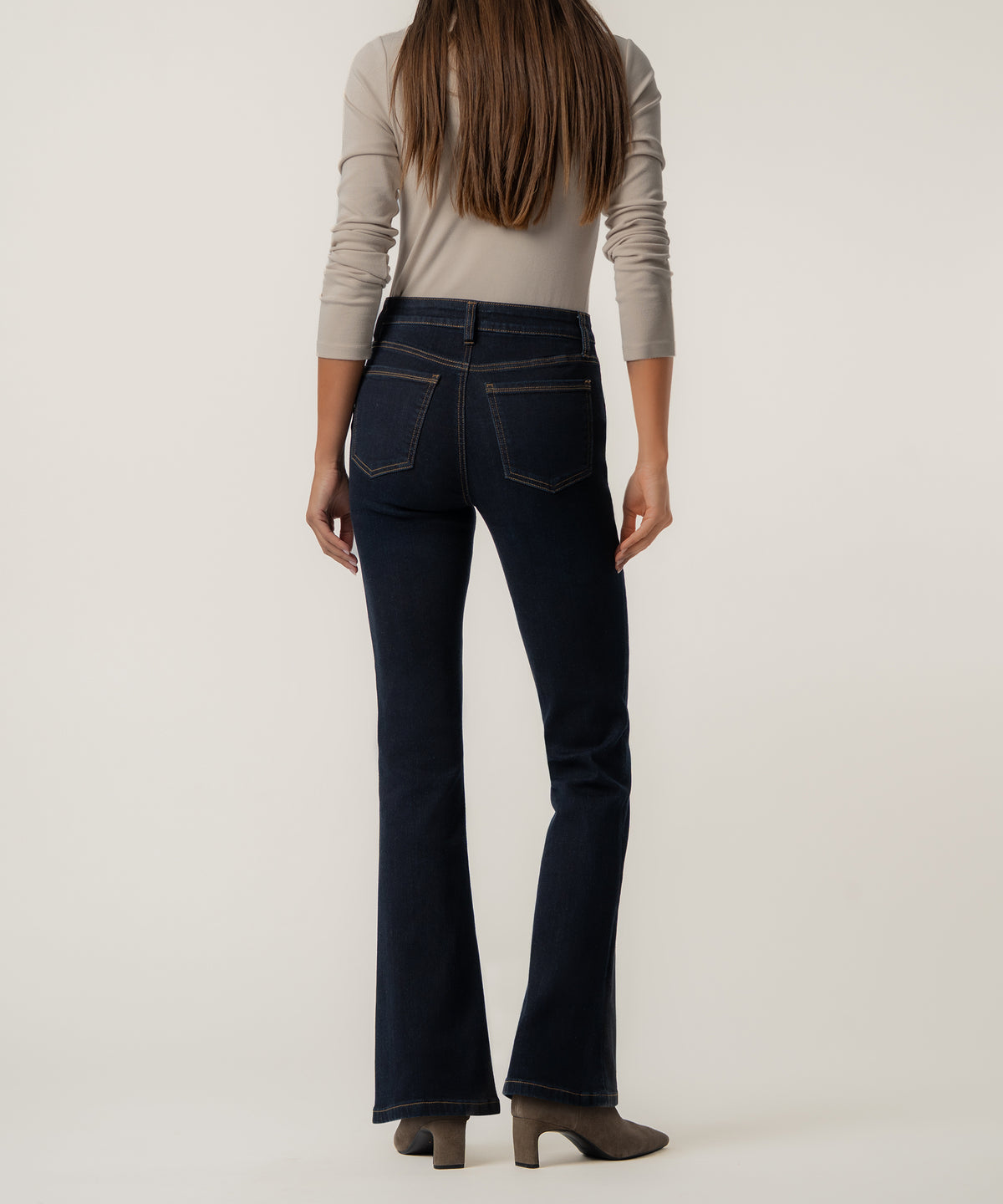 Stella High Rise Flare in Wind Wash