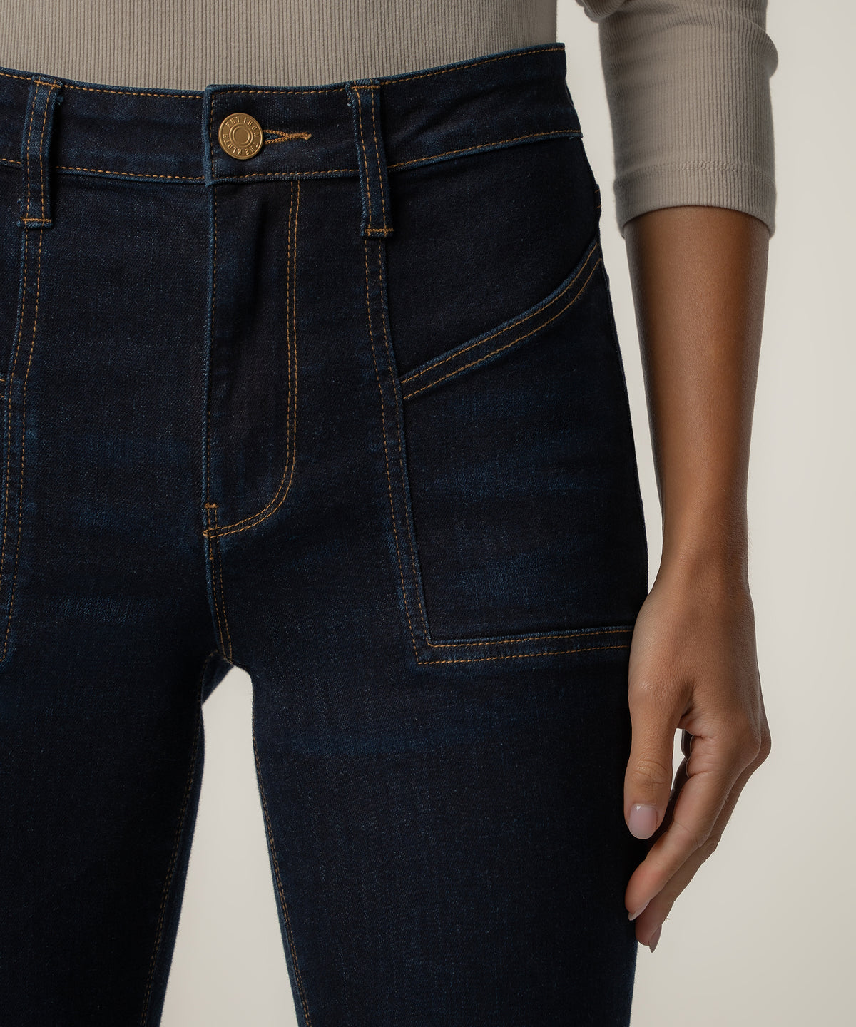 Stella High Rise Flare in Wind Wash