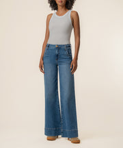 Maya High Rise Wide Leg in Journey Wash