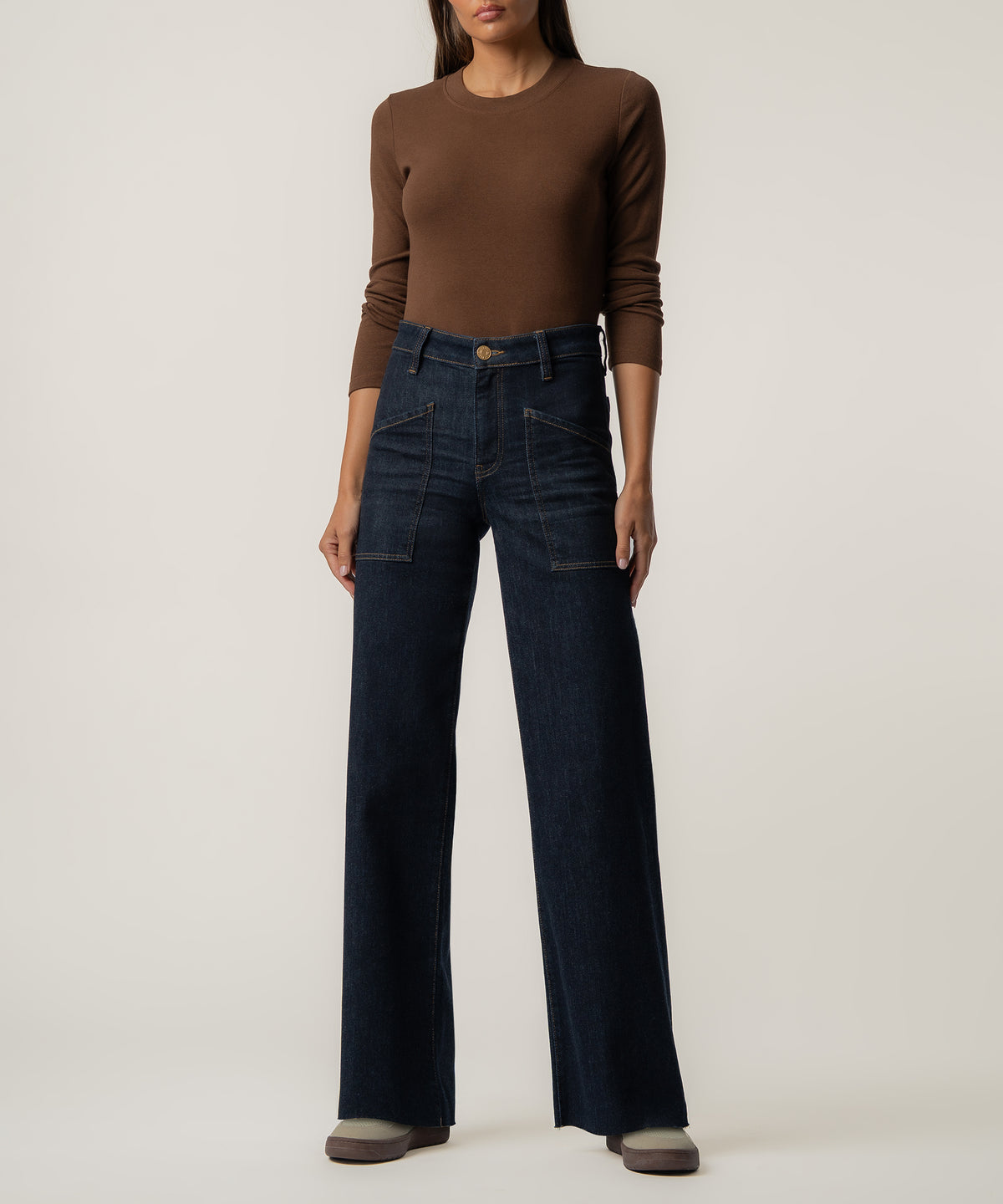 Jodi High Rise Straight Leg, Petite in Assurance Wash