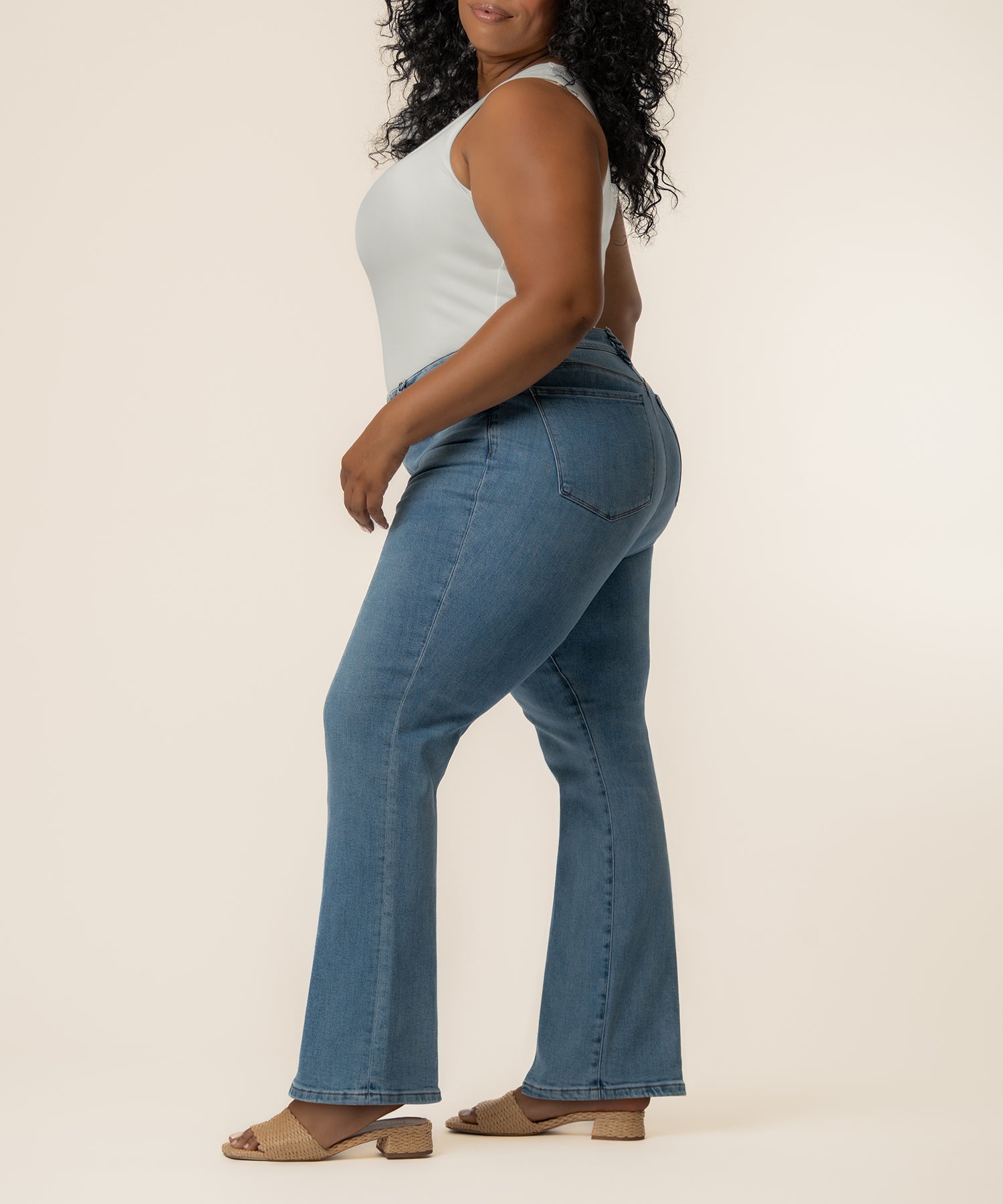 Natalie High Rise Boot Cut, Plus in Loyal Wash