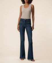 Ana High Rise Flare in Ravishing Wash