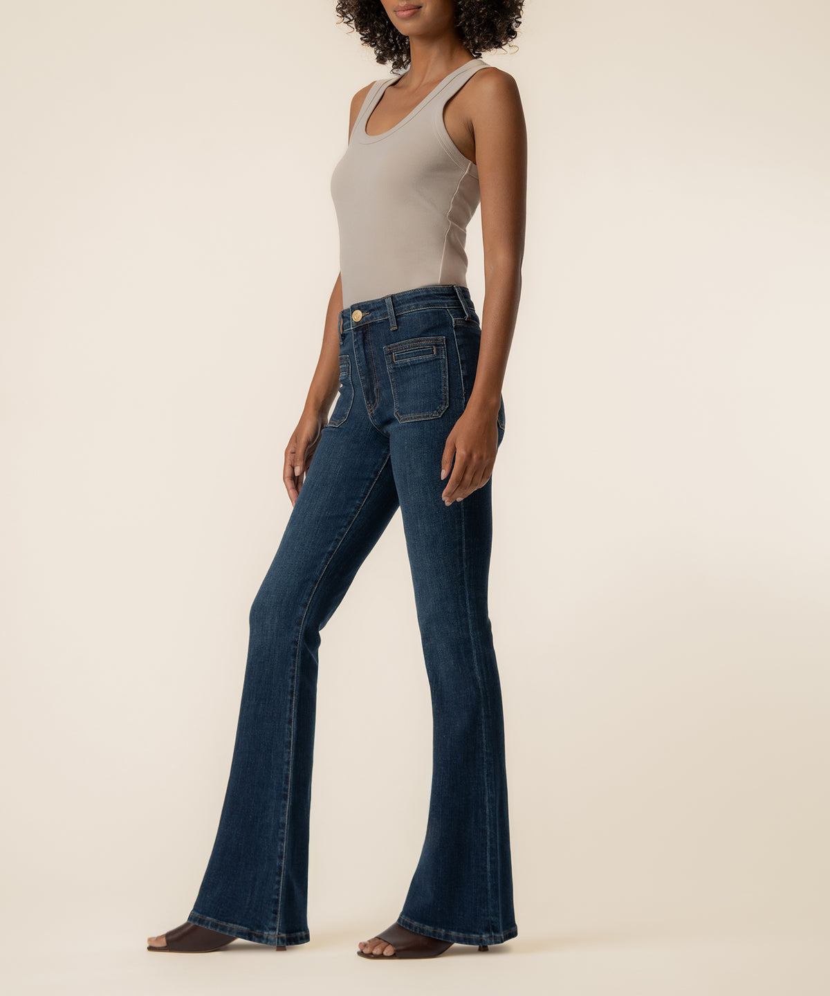 Ana High Rise Flare in Ravishing Wash