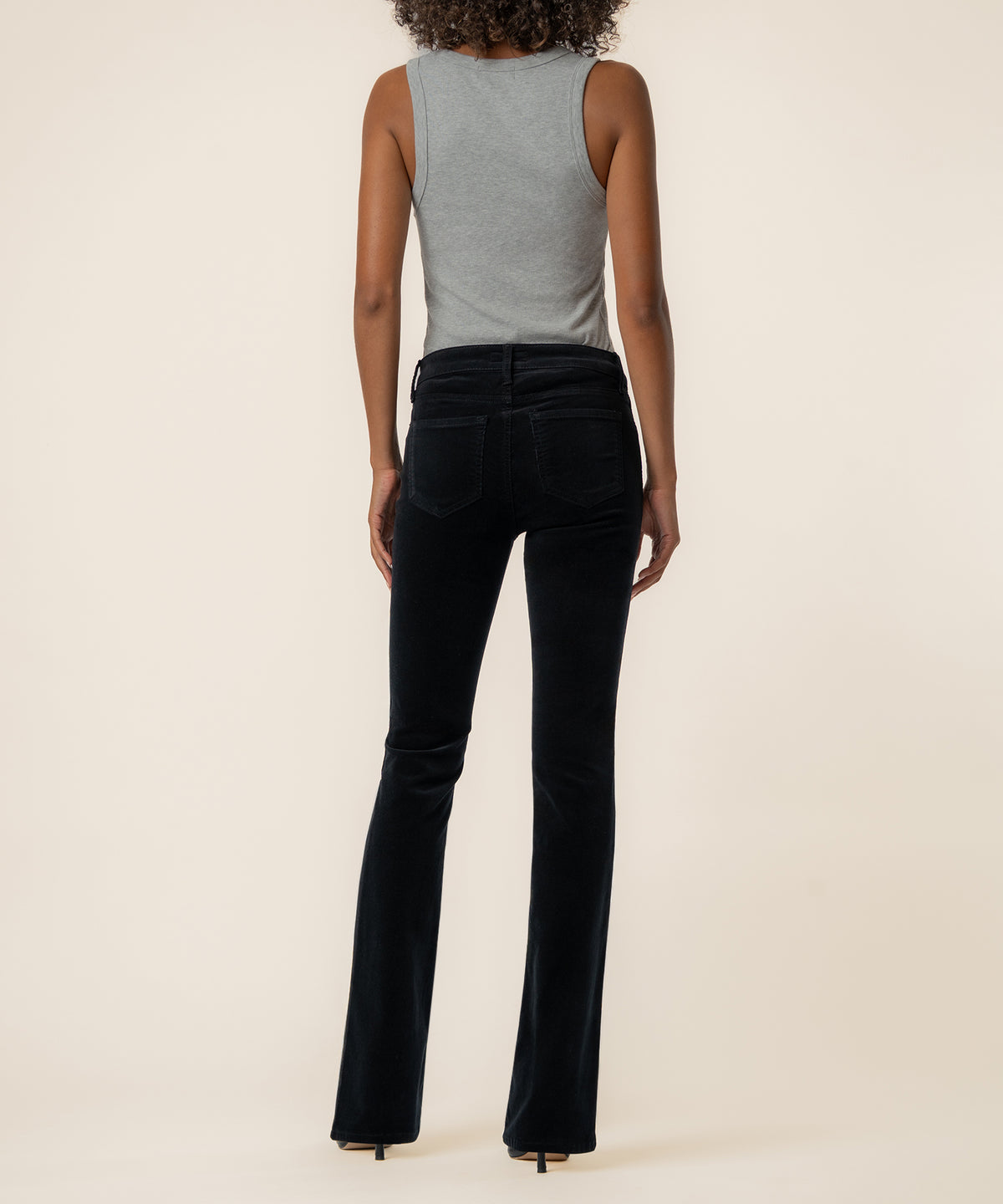 Natalie Corduroy Bootcut in Black