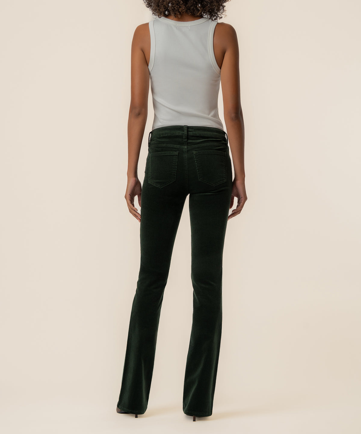 Natalie Corduroy Bootcut, Petite in Dark Forest