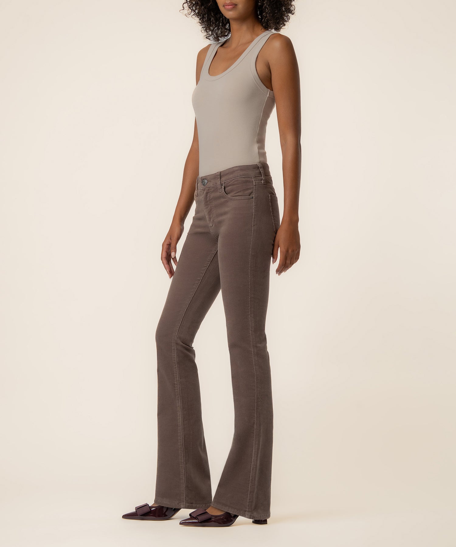 Natalie Corduroy Bootcut in Mocha
