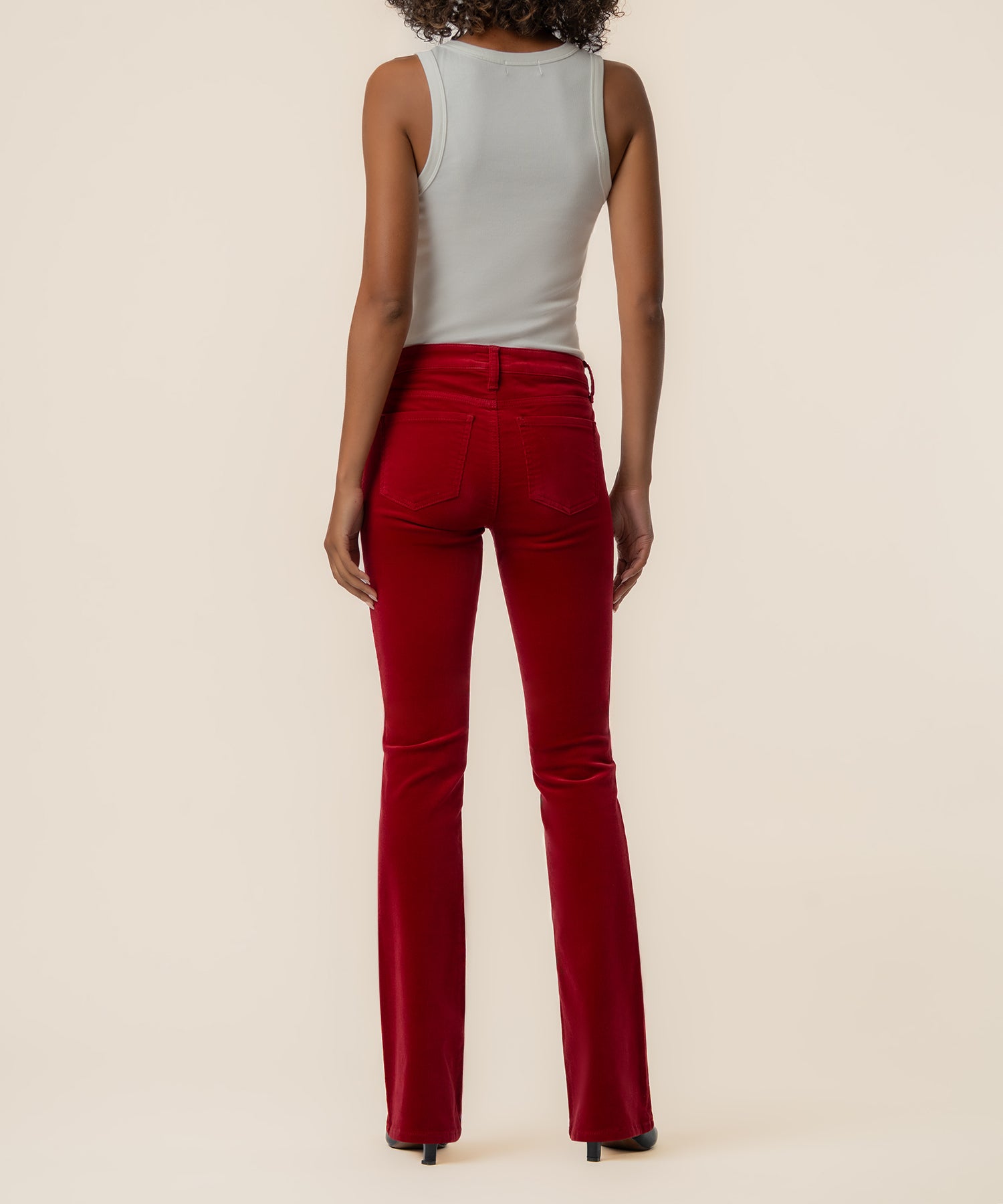 Natalie Corduroy Bootcut in Red