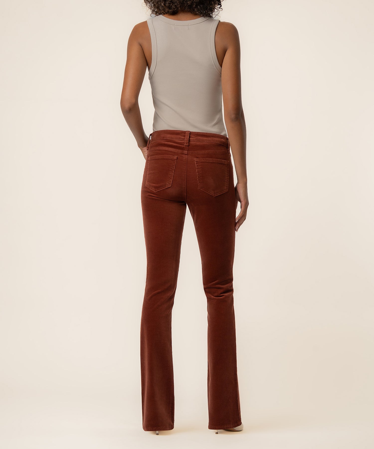 Natalie Corduroy Bootcut in Sienna