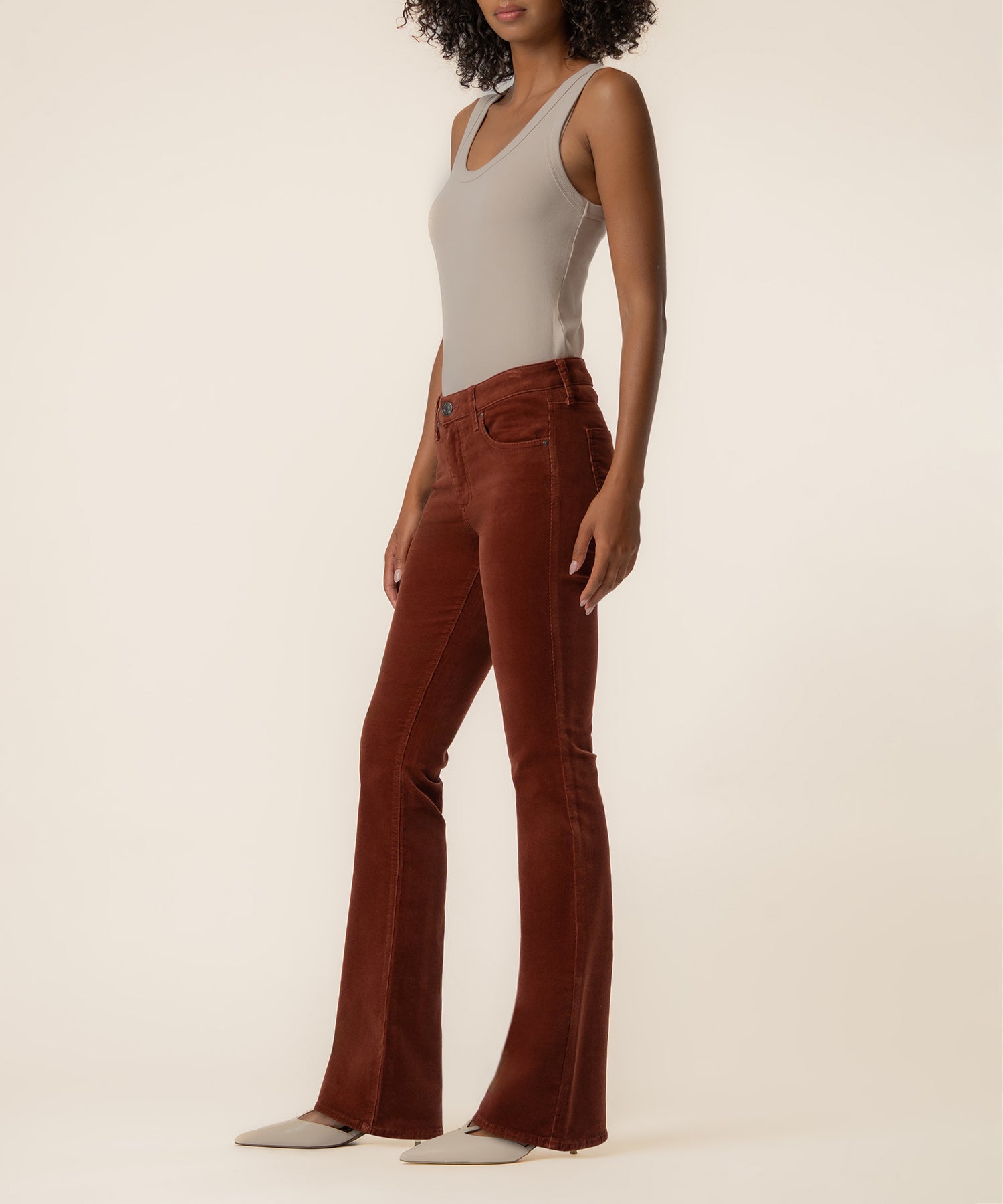 Natalie Corduroy Bootcut in Sienna