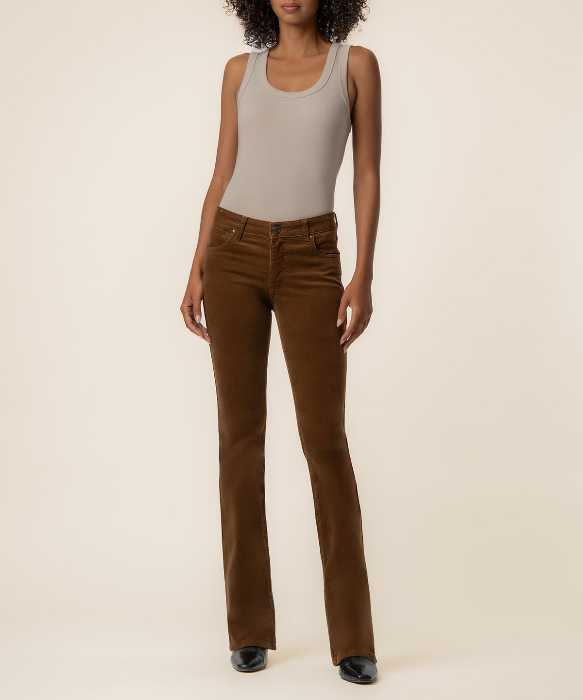 Natalie Corduroy Bootcut in Whiskey