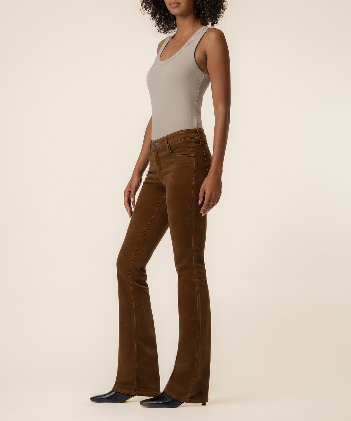 Natalie Corduroy Bootcut, Petite in Whiskey