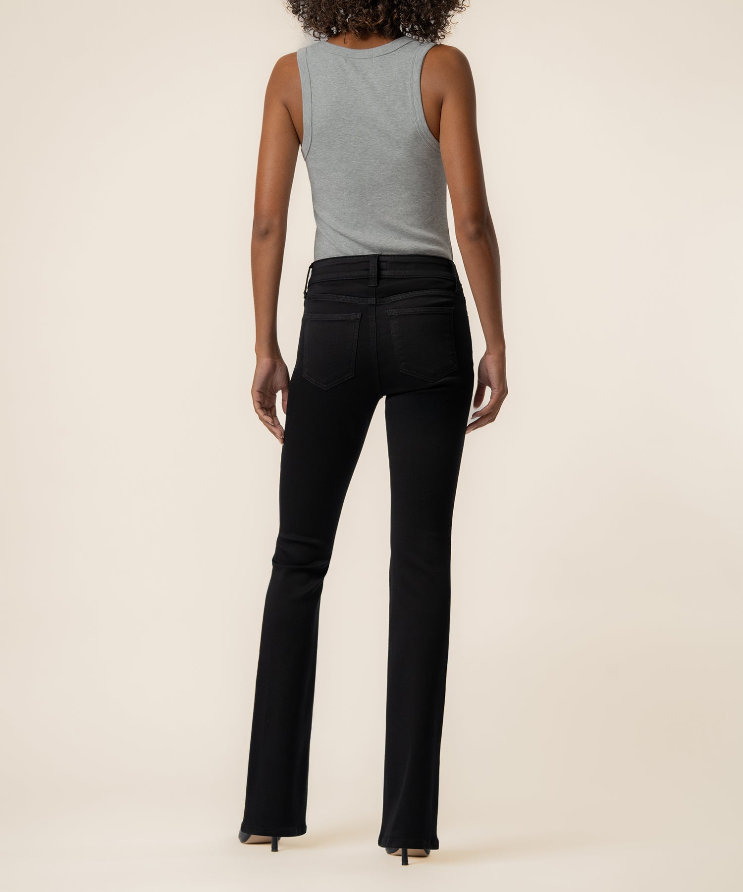 Natalie Mid Rise Bootcut in Black