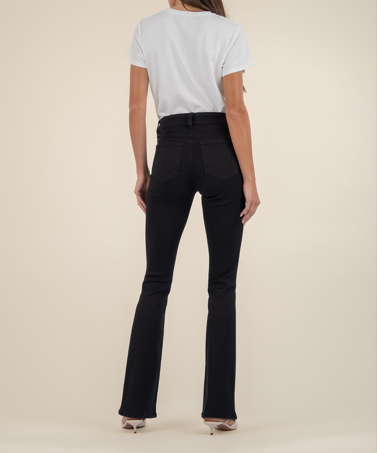 Natalie Mid Rise Bootcut in Black