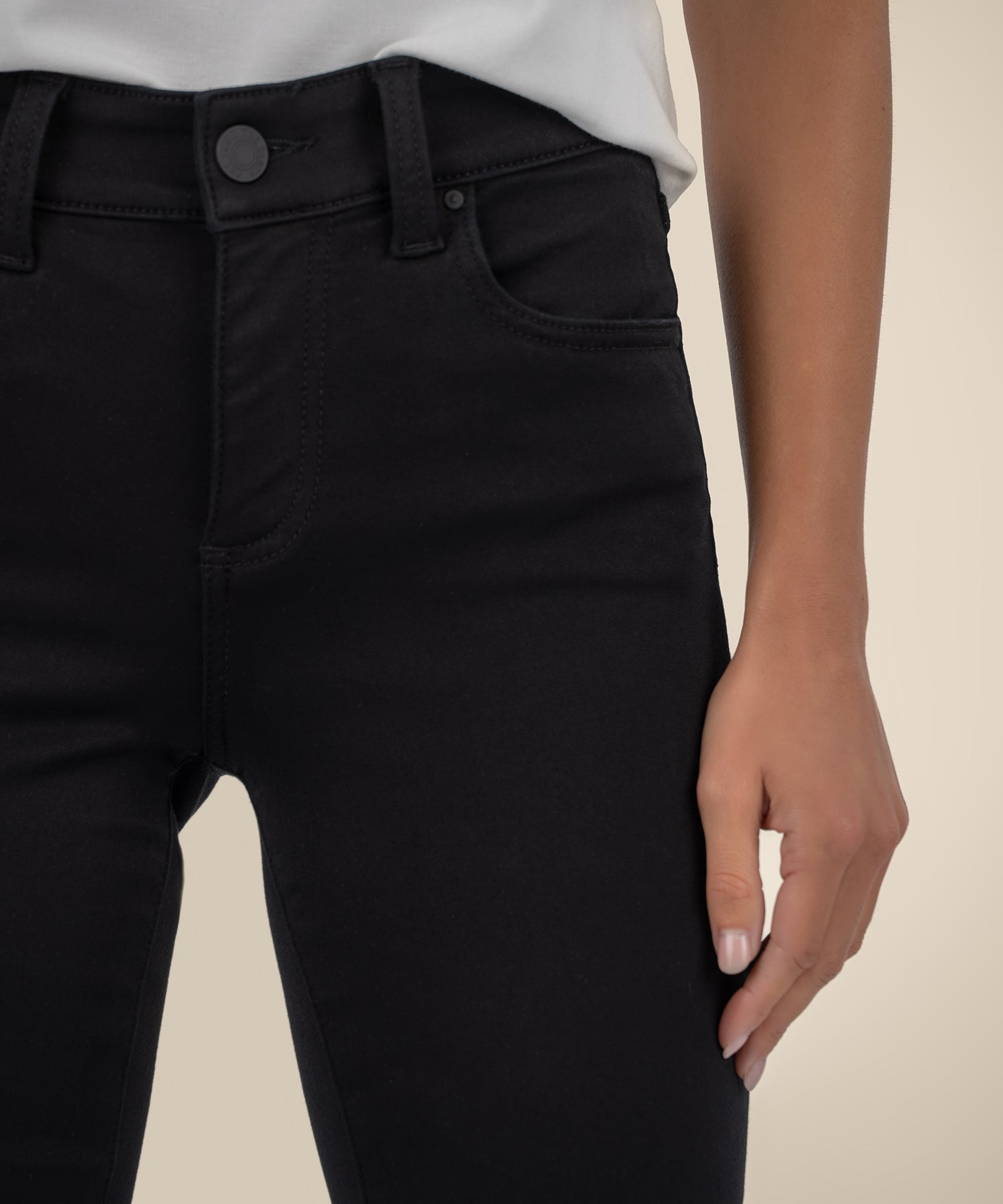 Natalie Mid Rise Bootcut in Black