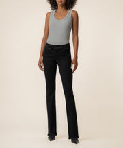 Natalie Mid Rise Bootcut in Black