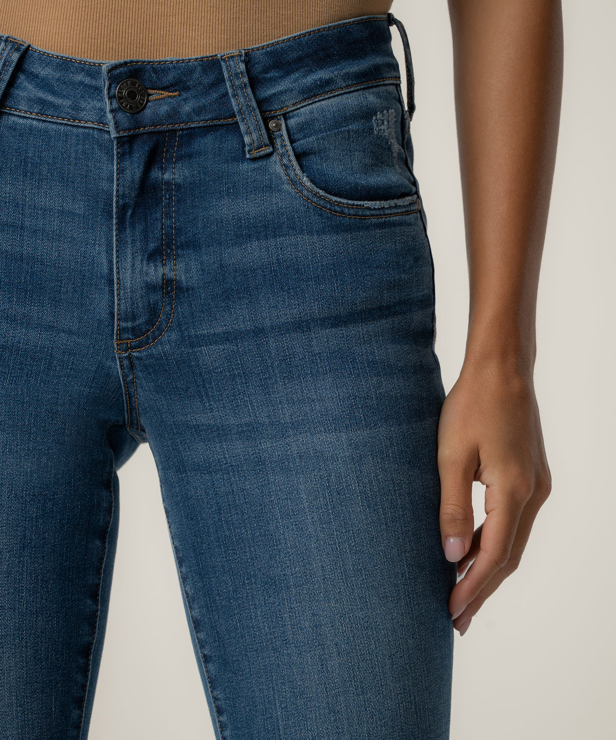 Natalie Mid Rise Bootcut, Petite in Studious Wash