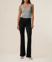 Natalie Mid Rise Bootcut, Petite in Black