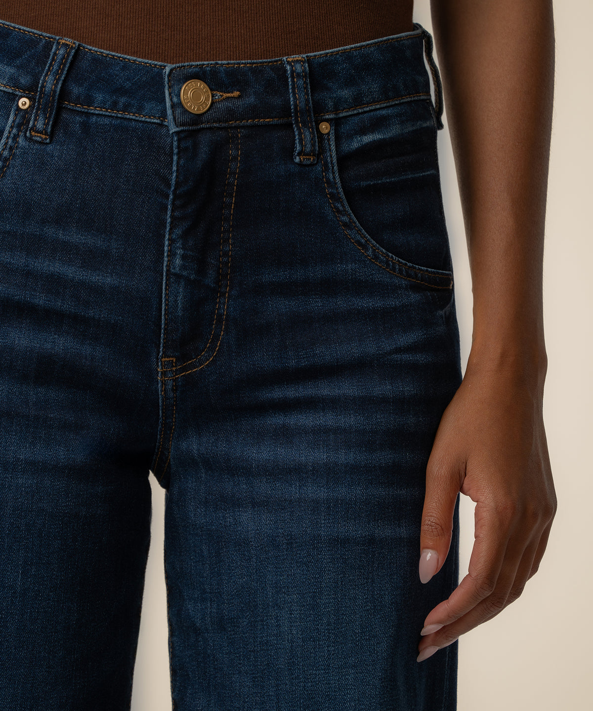 Maya High Rise Wide Leg in Angelically Wash