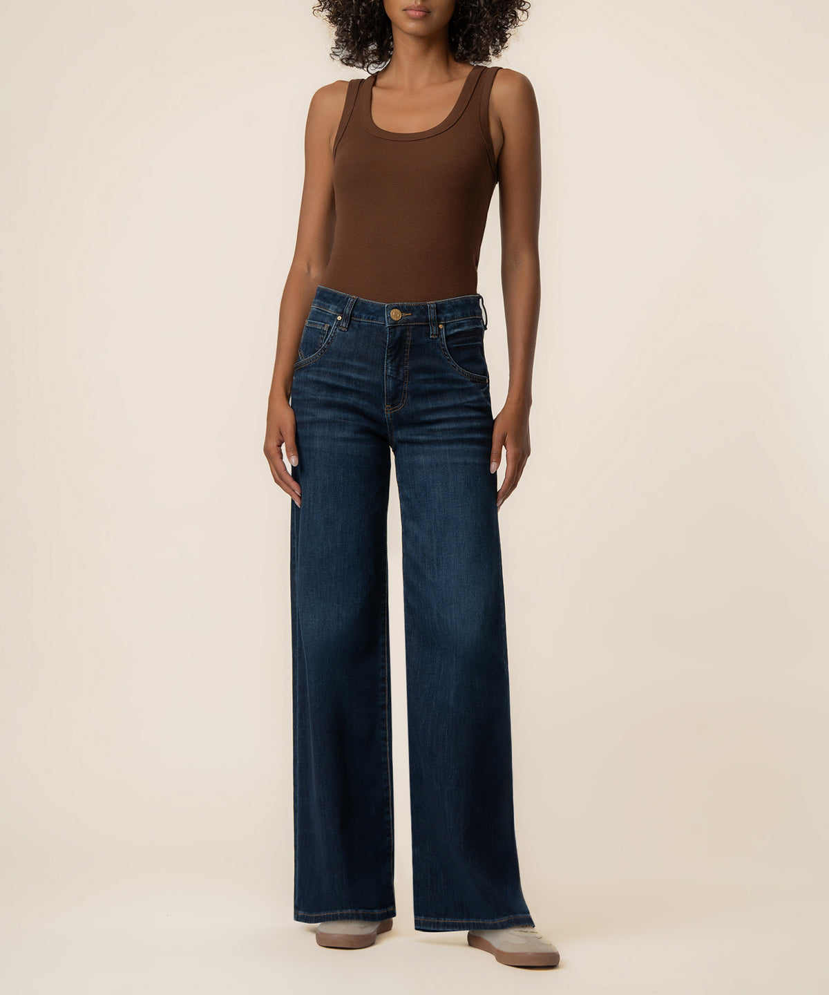Maya High Rise Wide Leg in Angelically Wash