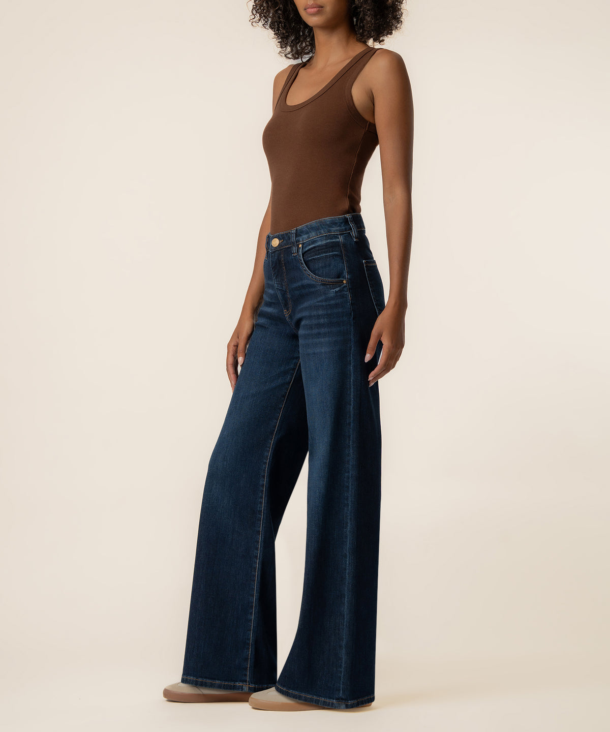 Maya High Rise Wide Leg in Angelically Wash