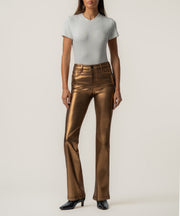 Kelly High Rise Ankle Flare in Bronze
