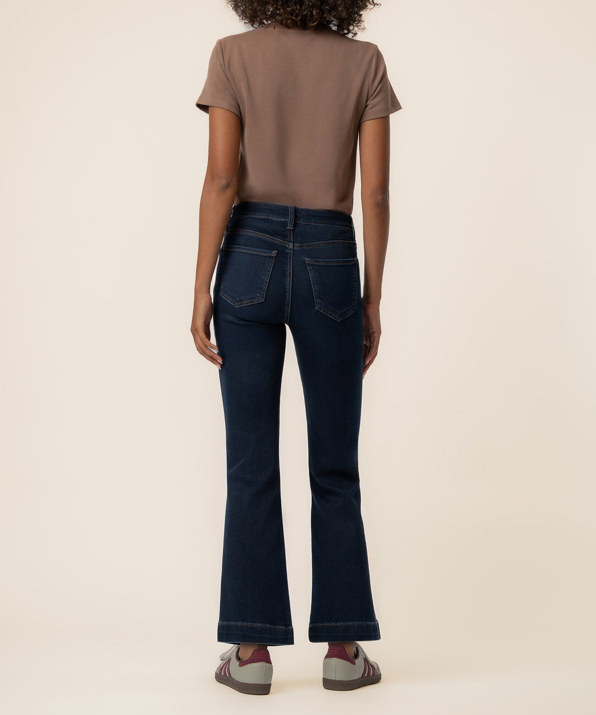 Kelsey High Rise Flare in Patience Wash