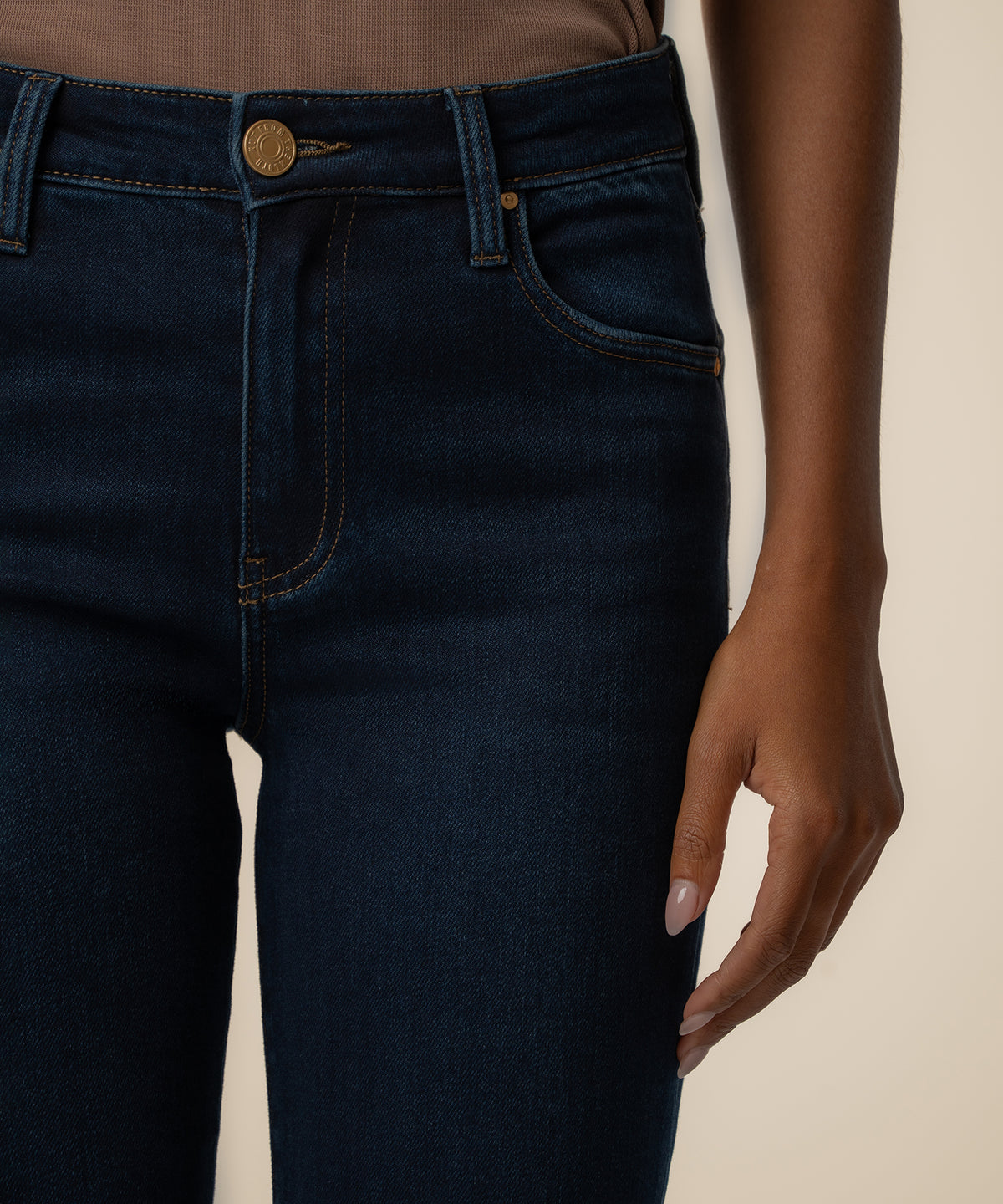 Kelsey High Rise Flare in Patience Wash