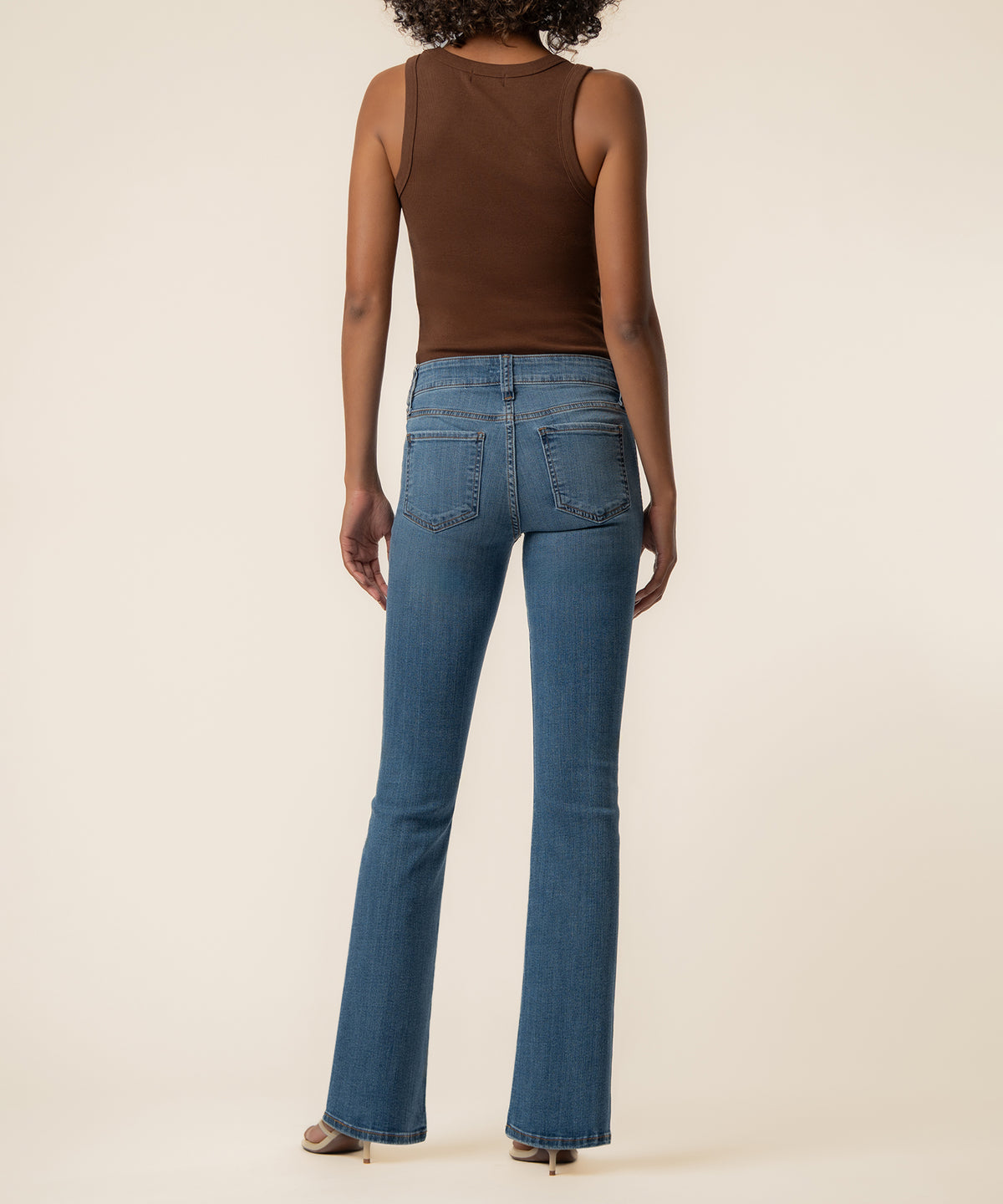 Natalie Mid Rise Bootcut, Petite in Interactive Wash