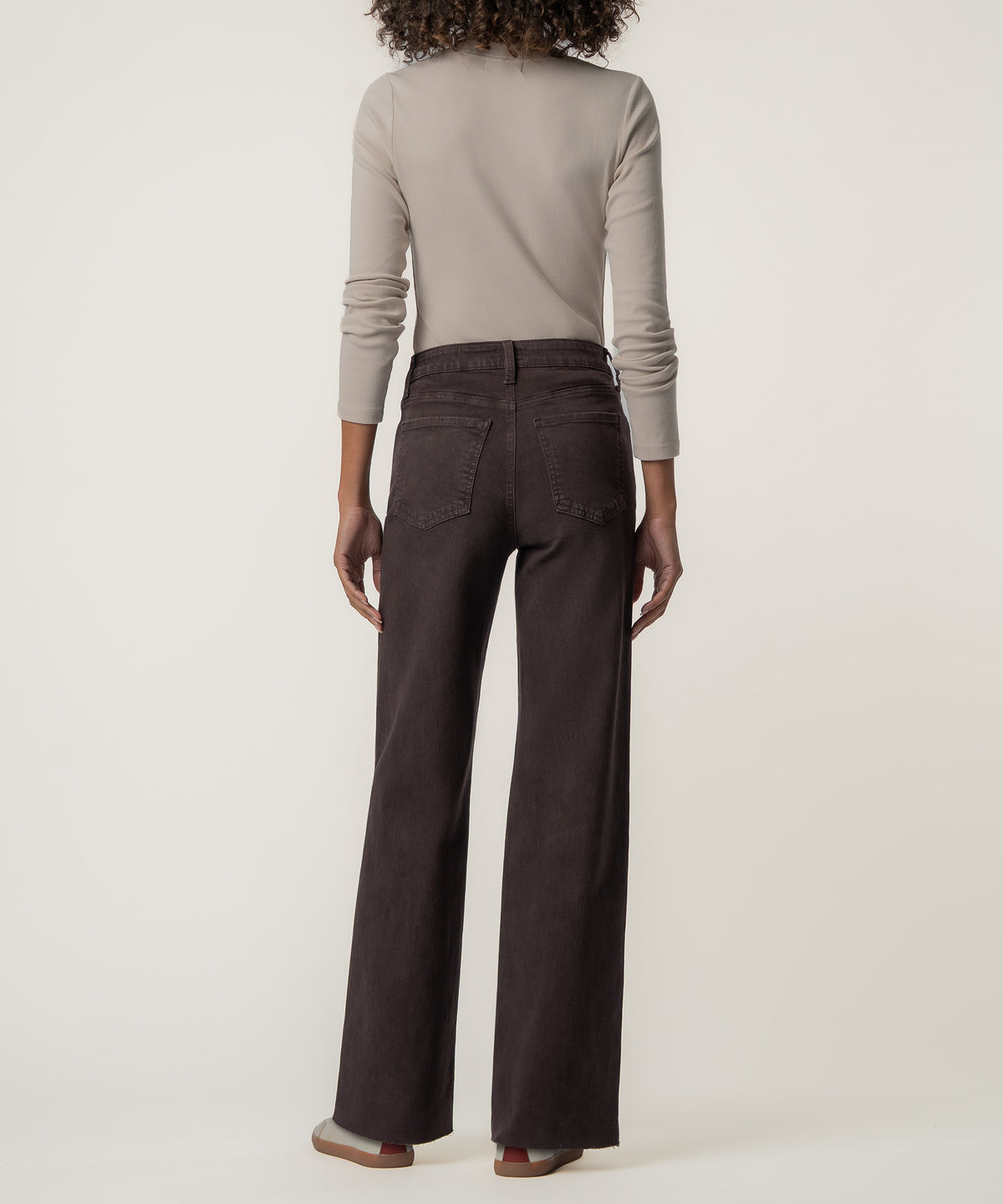 Josie High Rise Straight Trouser in Brownie