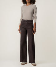 Josie High Rise Straight Trouser in Brownie