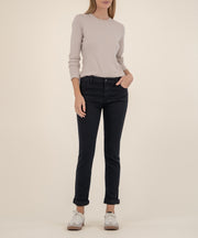 Catherine Mid Rise Boyfriend, Petite in Black