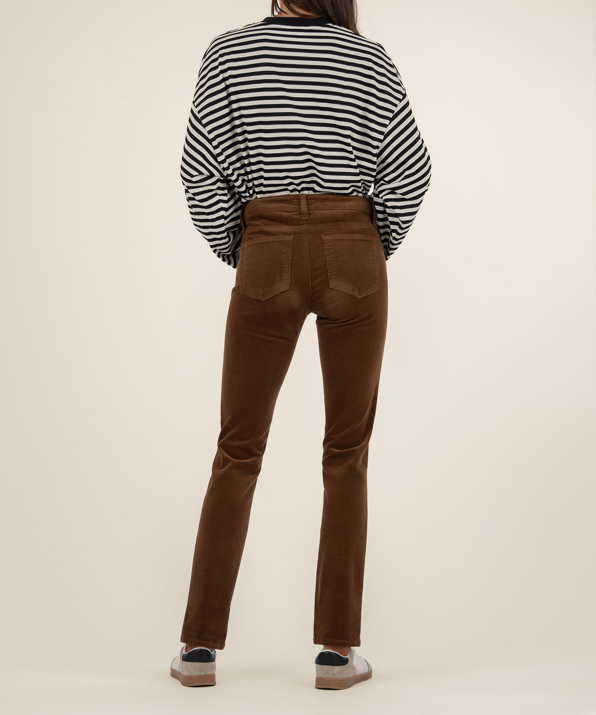 Catherine Corduroy Mid Rise Boyfriend in Whiskey
