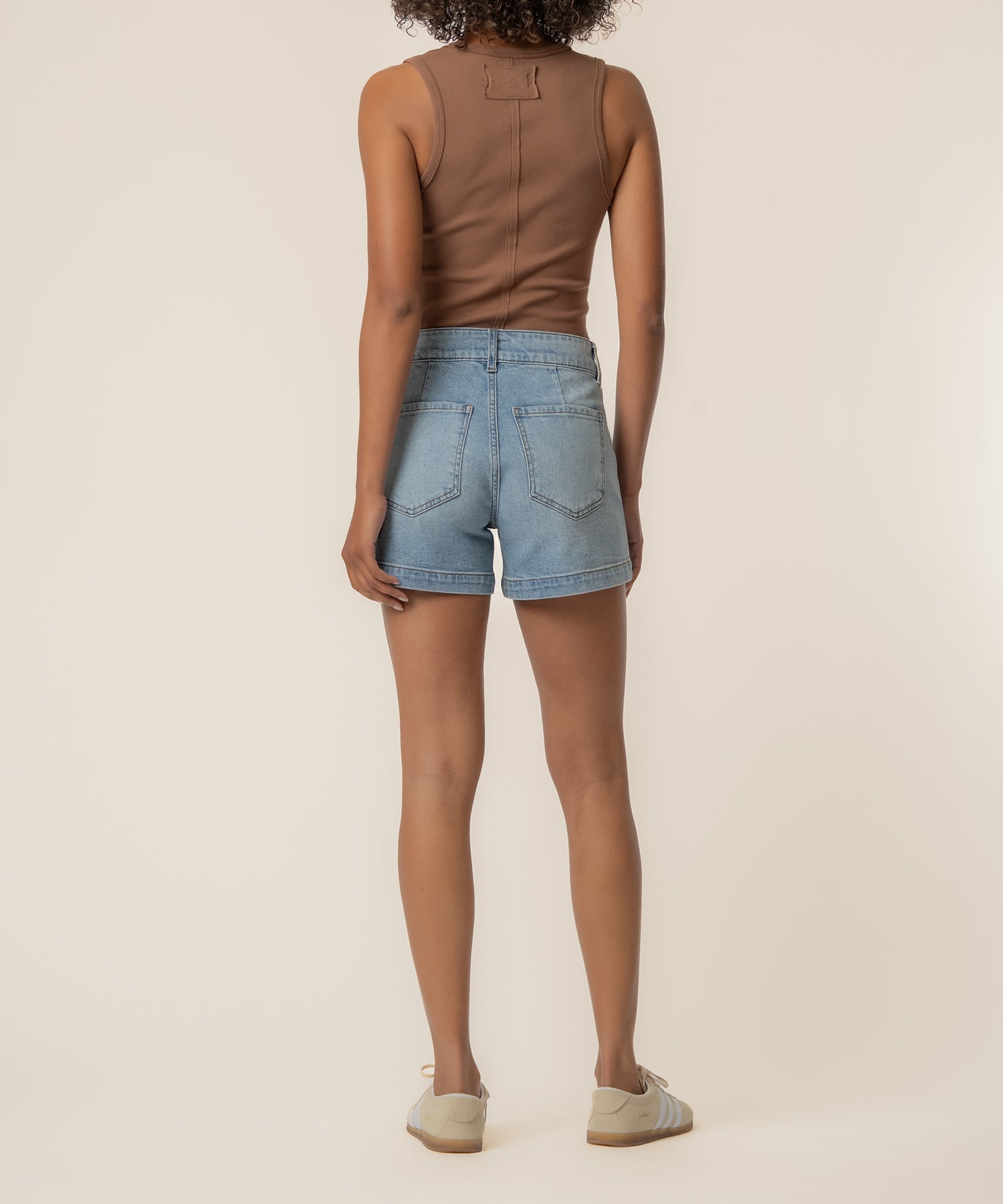 Jane High Rise Long Short in Order Wash