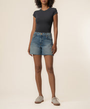 Jane High Rise Long Short, Exclusive in Predict Wash