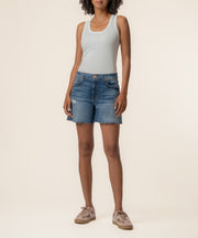 Jane High Rise Long Short, Exclusive in Indicate Wash