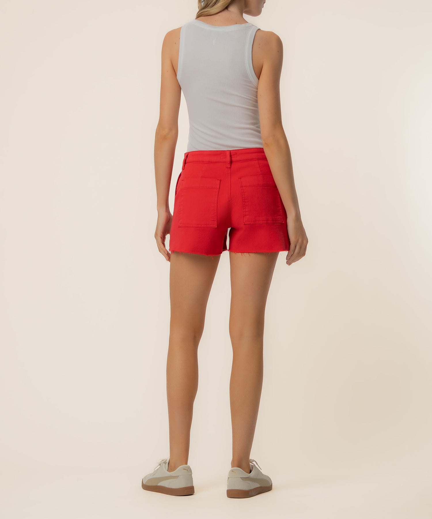 Jane High Rise Short in Tomato