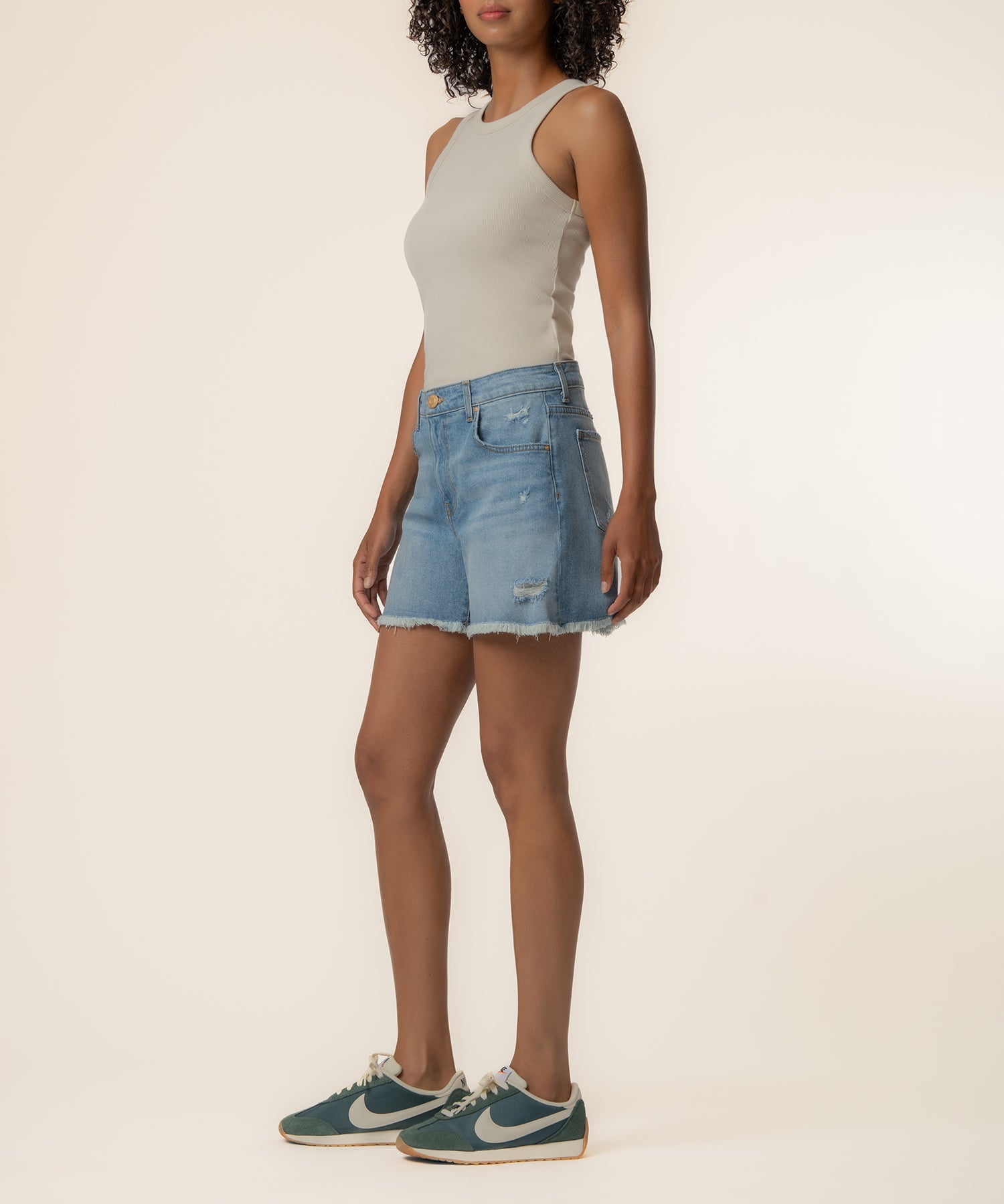 Jane High Rise Long Short, Exclusive in Dreamily Wash