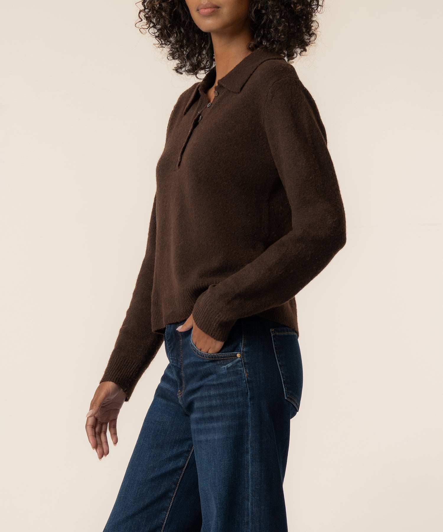 Tassie Sweater in Chocolate