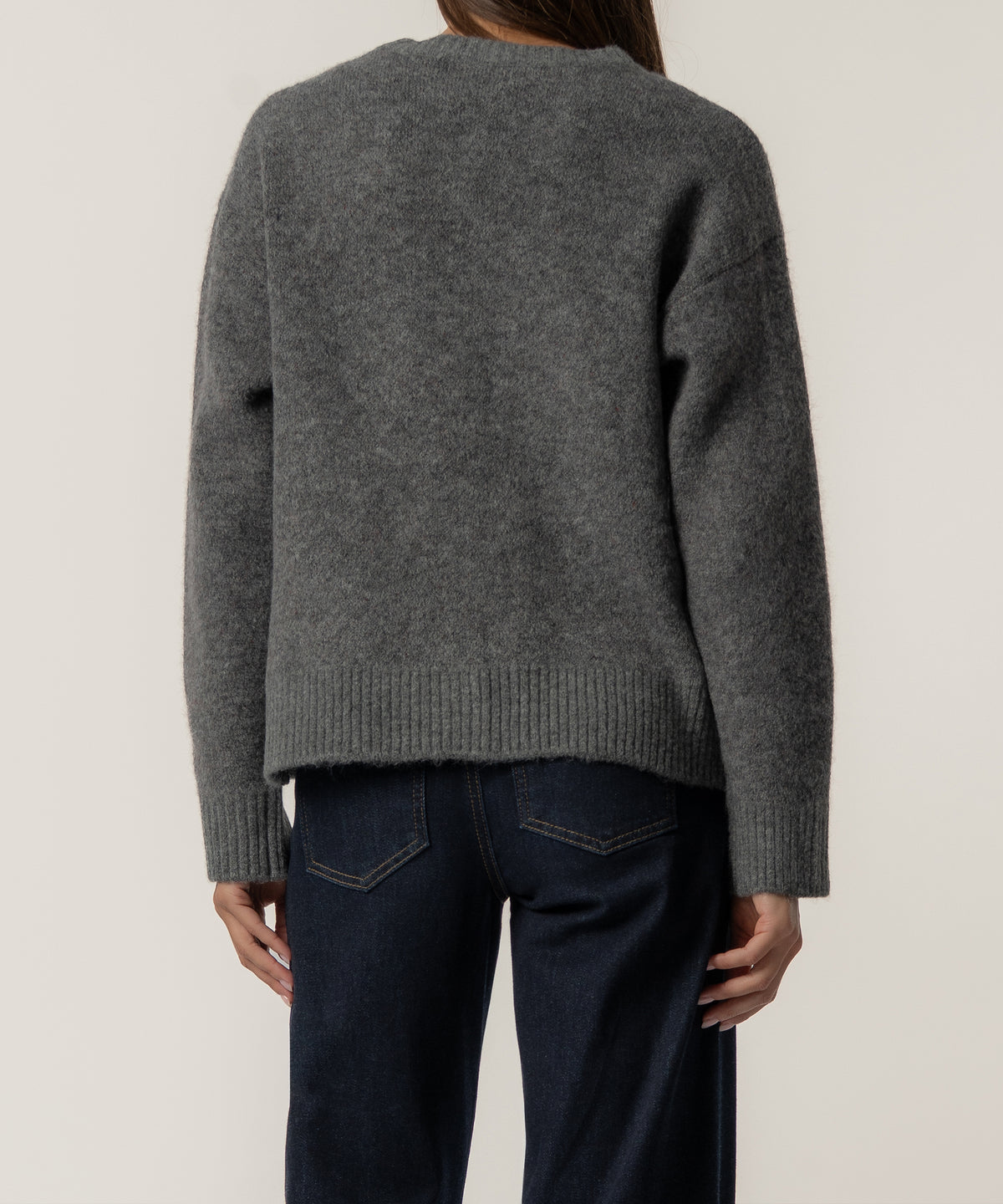 Alexa Cardigan Sweater in Charcoal