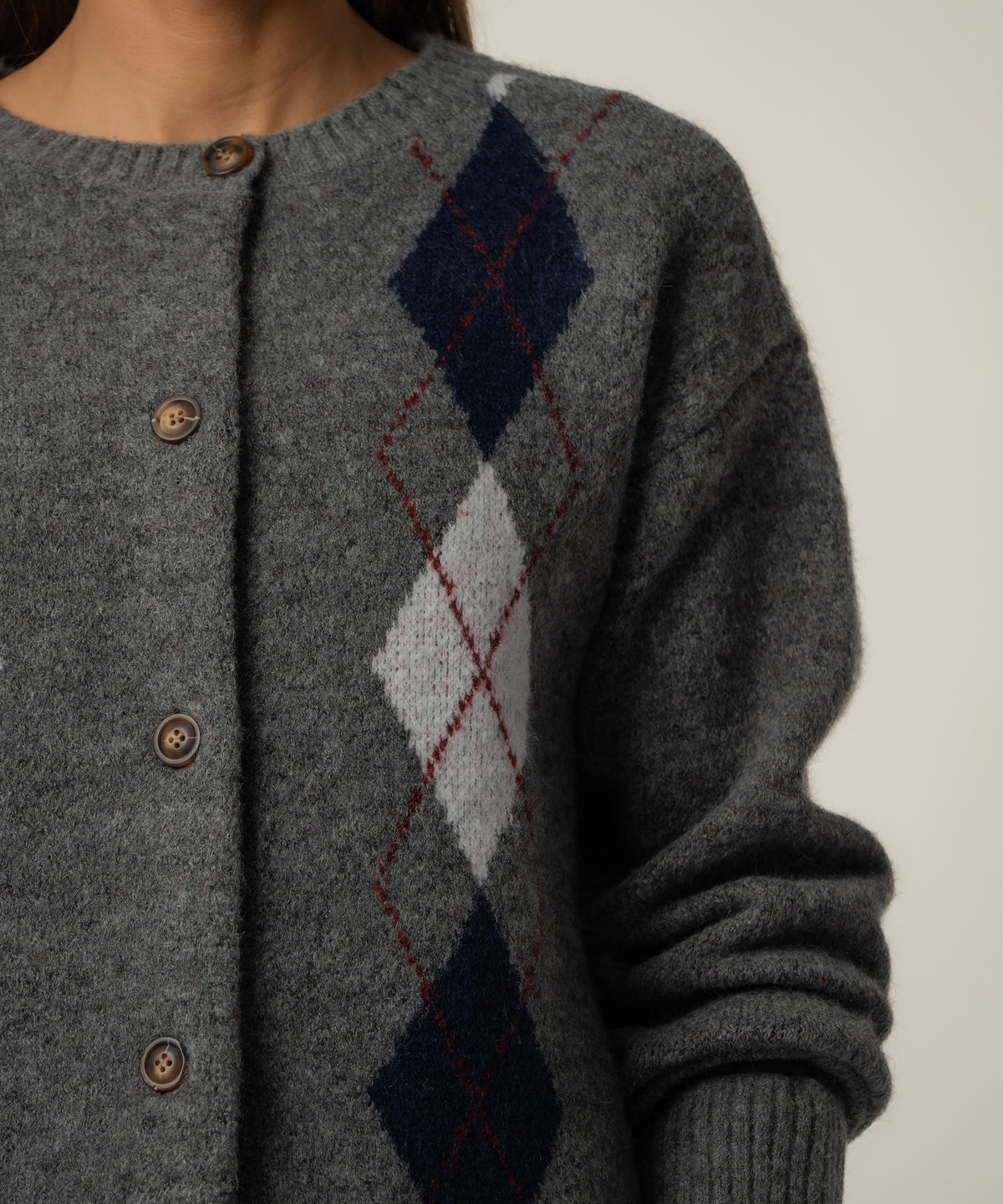 Alexa Cardigan Sweater in Charcoal