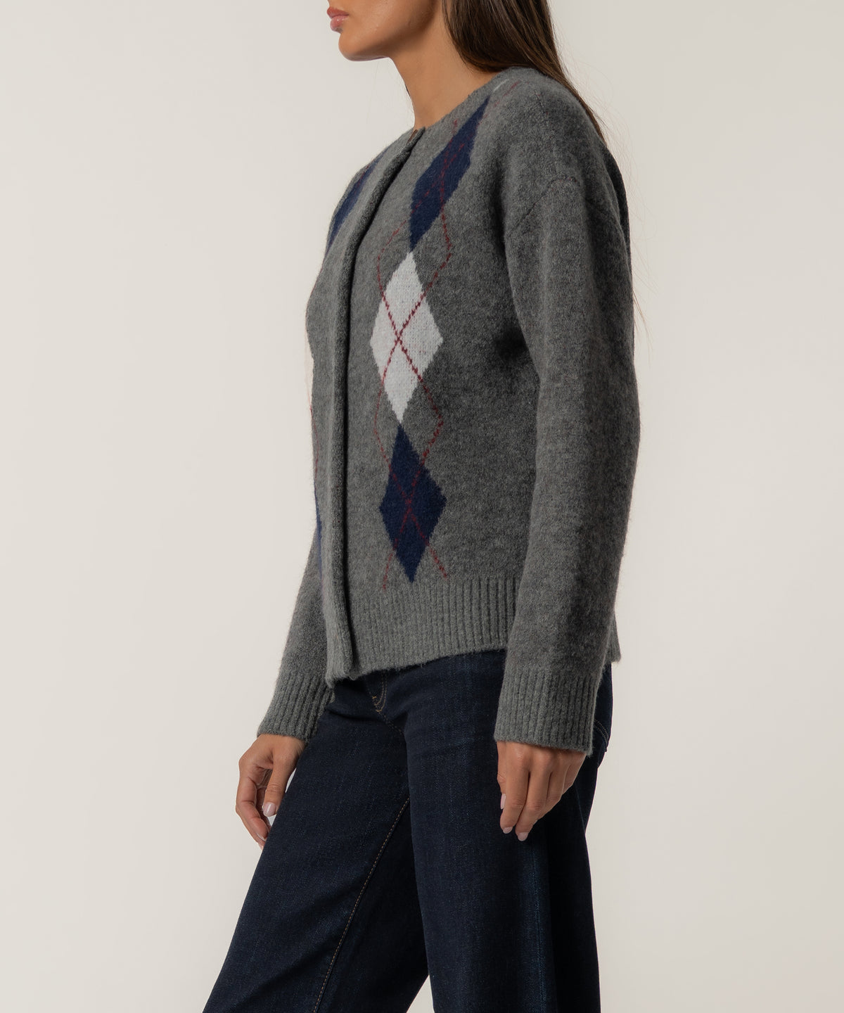Alexa Cardigan Sweater in Charcoal