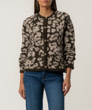 Sadie Sweater Knit Cardigan in Brown