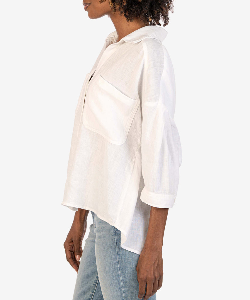 Zuma Linen Blend Shirt-Kut from the Kloth